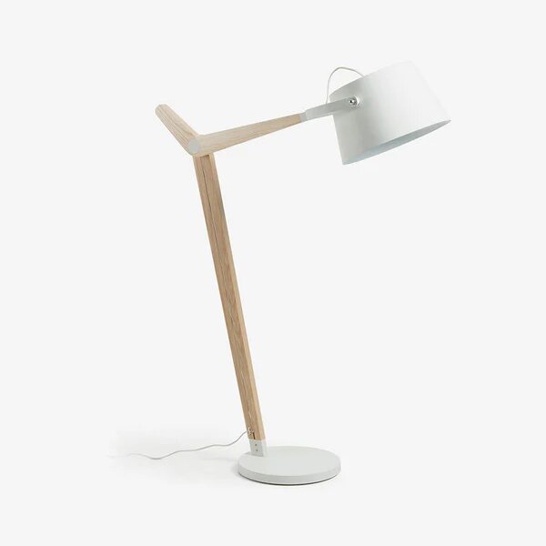 Onholdfile wood swivel table lamp