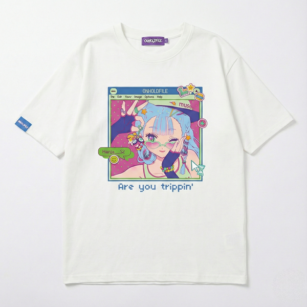 "Are you ready" white t-shirt for teenage girls from onholdfile